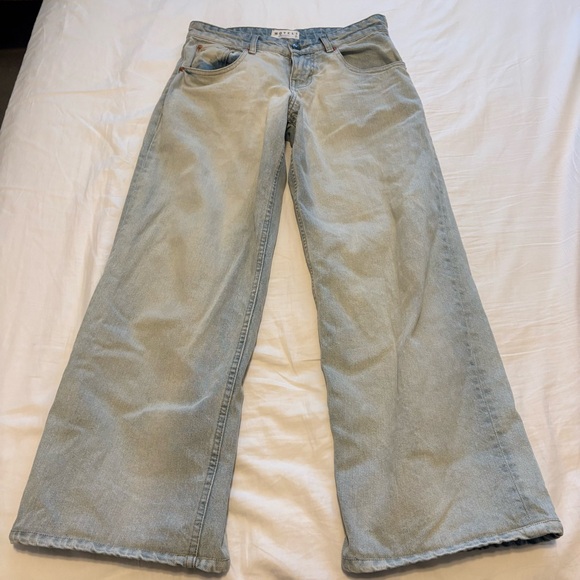 Motel Rocks Low Rise Parallel Jeans in Arctic Blue - Picture 6 of 11